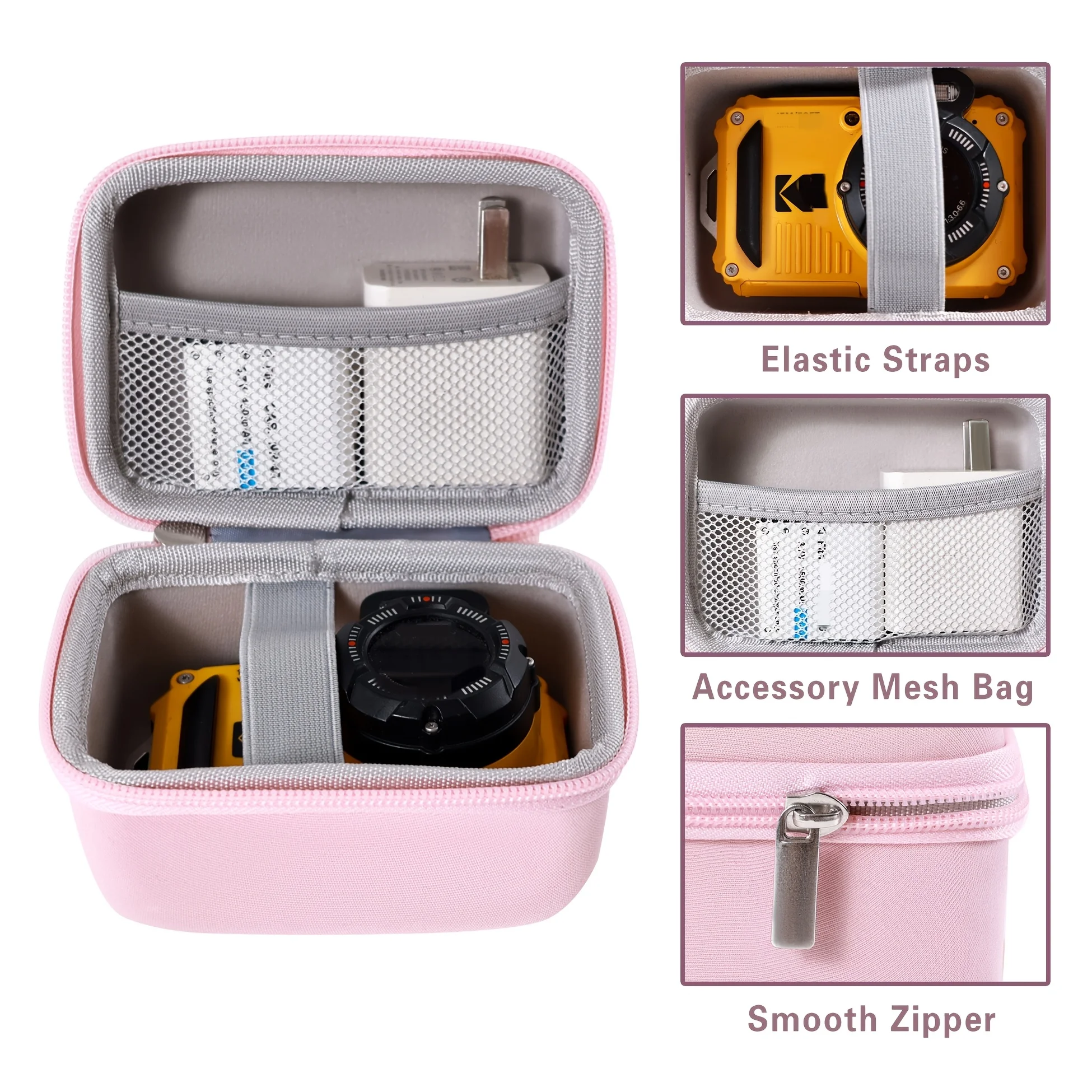 Hard EVA Protective Case for WPZ2 CameraPortable Waterproof Storage Bag for Outdoor Shooting and Travel with Anti-Theft Buckle image 5