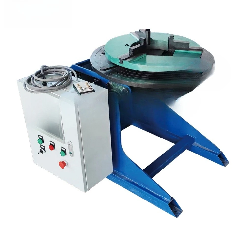 Welding turntable 600kg 600mm chuck with electric flip tilt remote control welding positioner