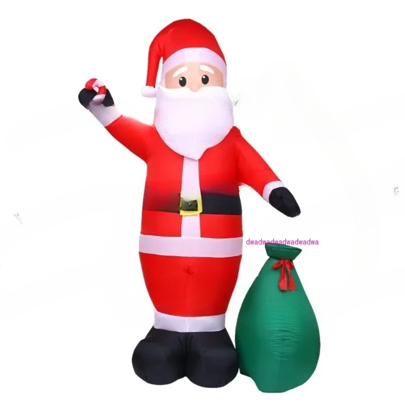 

Рождественское надувное украшение 3,6 метра светящийся подарочный пакет Санта