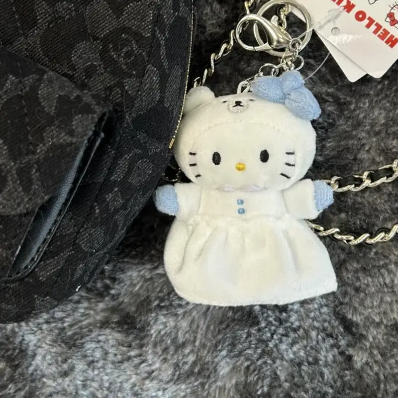 8 ซม.น่ารักการ์ตูน Kawaii ถุงนอน Hello Kitty ตุ๊กตาตุ๊กตาพวงกุญแจกระเป๋าจี้ของเล่นของขวัญ