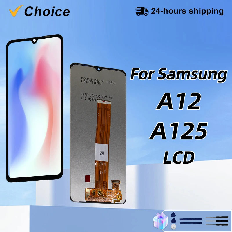 6.5" IPS For Samsung Galaxy A12 LCD A125 Display Touch Screen Digitizer For Galaxy SM-A125F Display SM-A125M Replacement Parts