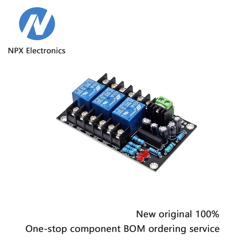 900W high-power speaker protection board, 2.1-channel power amplifier audio box shock-proof delay module UPC1237