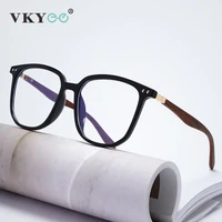 VKYEE, nuevas gafas de lectura con luz azul para hombre con diseño de marco grande geométrico Retro Simple, prescripción personalizable 268573