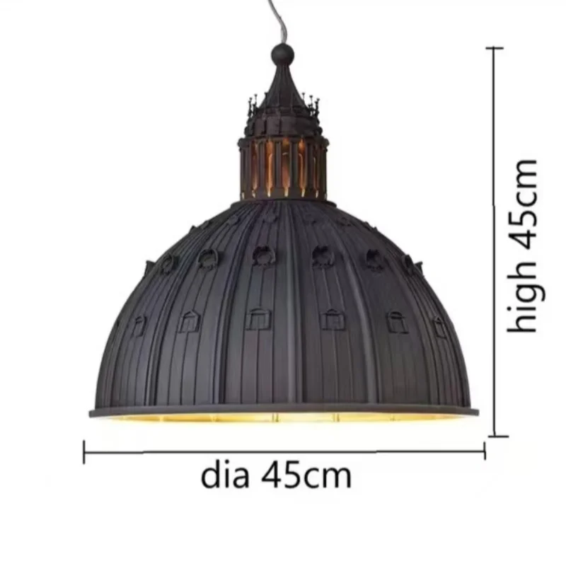 Vintage French Castle Chandelier - Restaurant Bar Lamp for Bedroom Classic Pattern Lighting Fixture