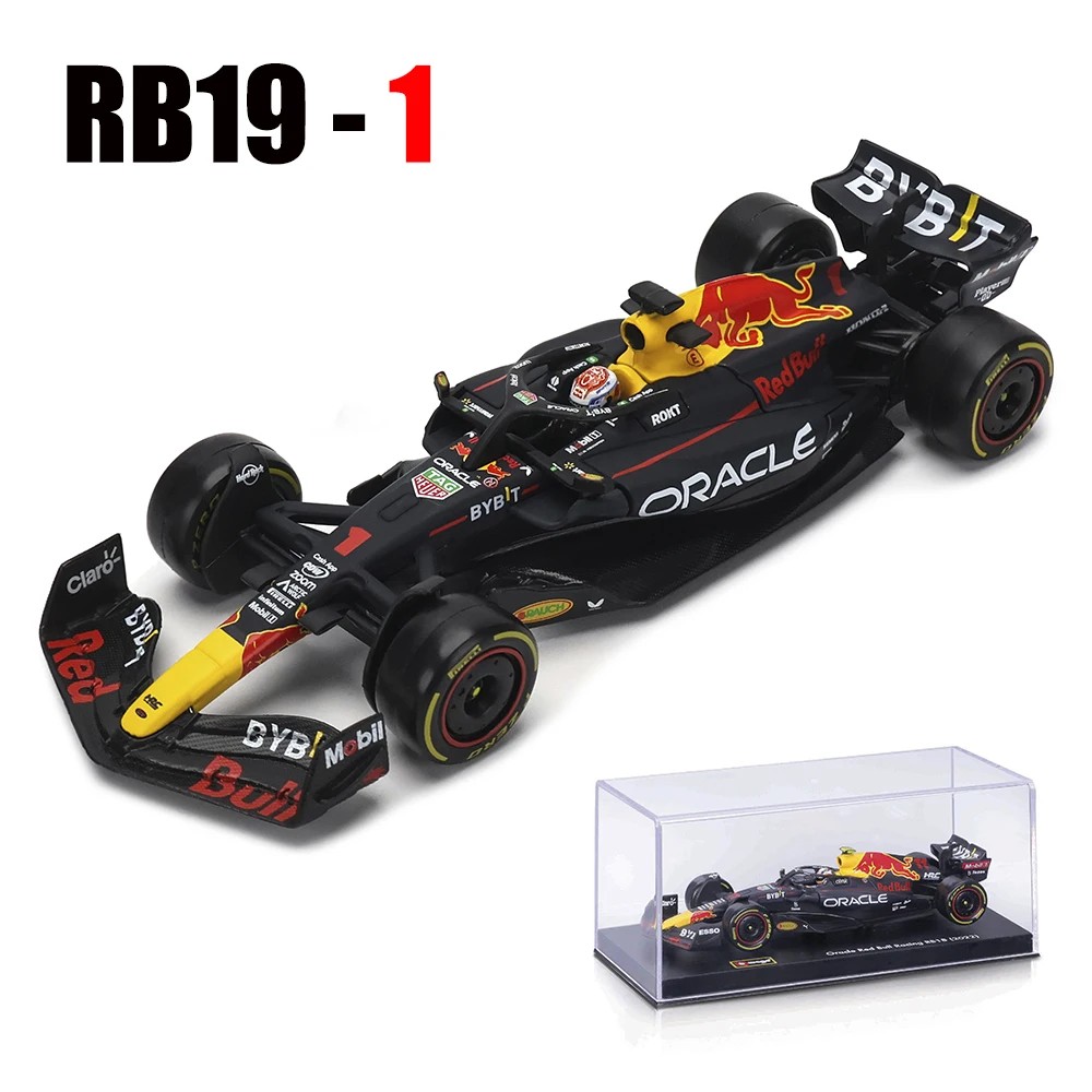 Bburago 1:43 2023 F1 Red Bull Racing RB19 1# Verstappen 11#  Perez racing model simulation car model alloy car toy collection