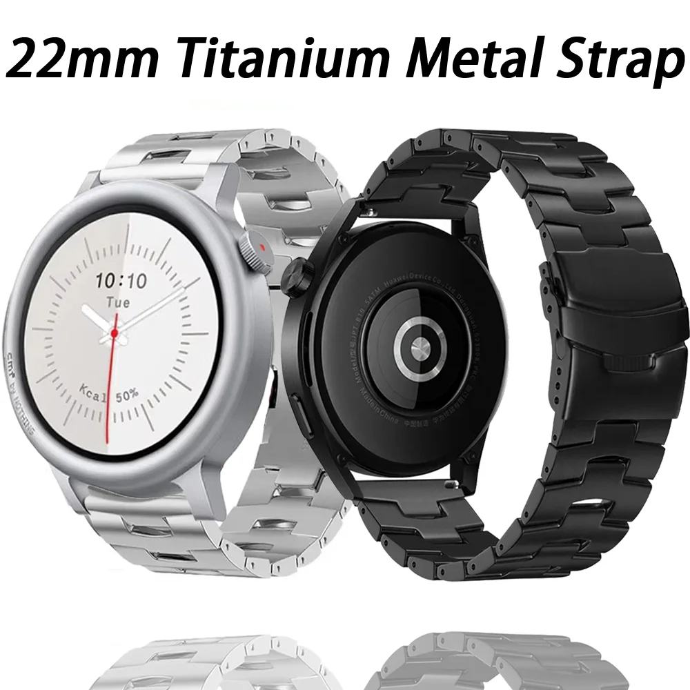 22mm Titanium Metal Strap For CMF Watch 3-1 Pro Sports Bracelet Wristband For COROS APEX 4 42mm/PACE 4-3 Suunto Run/Ocean/Race 2