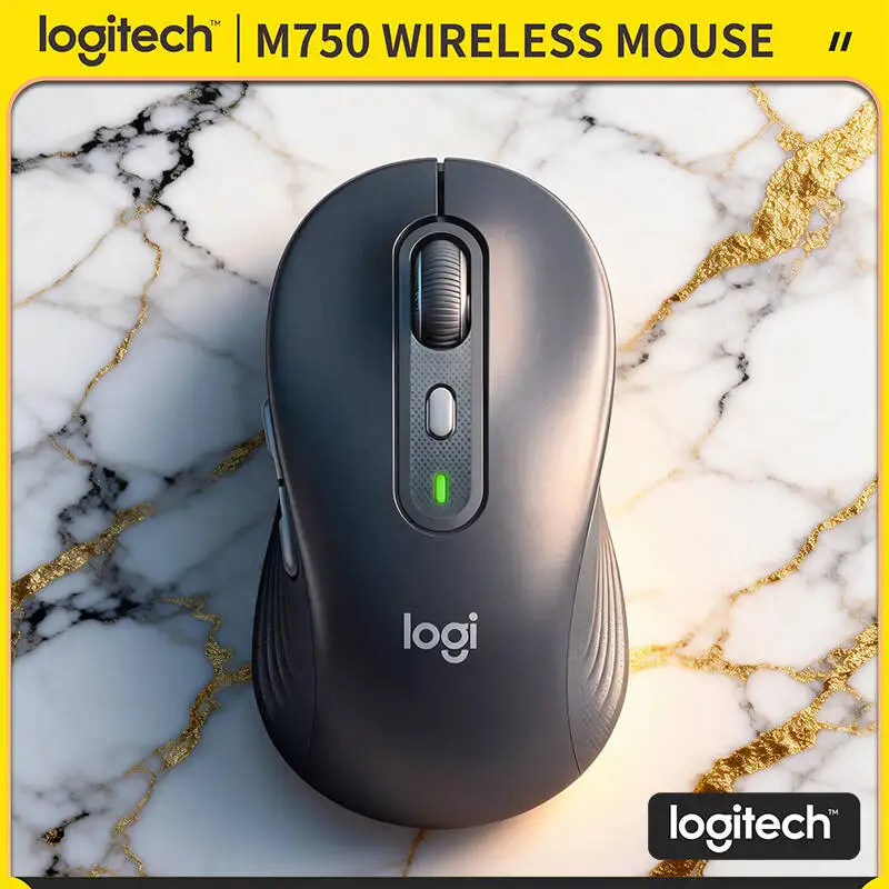 

Бесшумная мышь Logitech M750 — эргономичный контур, 4000 точек на дюйм, бесшумные клики, дальность действия 10 м, аккумулятор 20 месяцев, переключатель 3 устройства