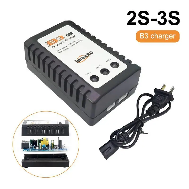 

RC LiPo 2S-3S Battery Balancer Charger 7.4V-11.1V RC Pro Compact Charger B3AC IMAX B3 PRO Lipo Battery Compact Charger