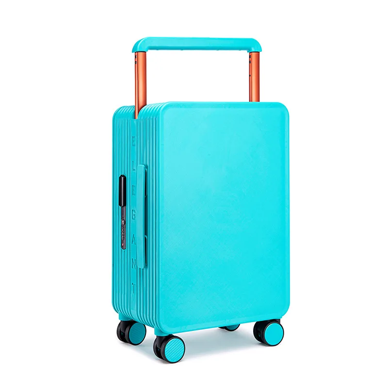 

20Inch Rolling Luggage Laptop Trolley Suitcase Bag On Wheels Portable Boarding Roller Luggage Password Trolley Luggage Bag