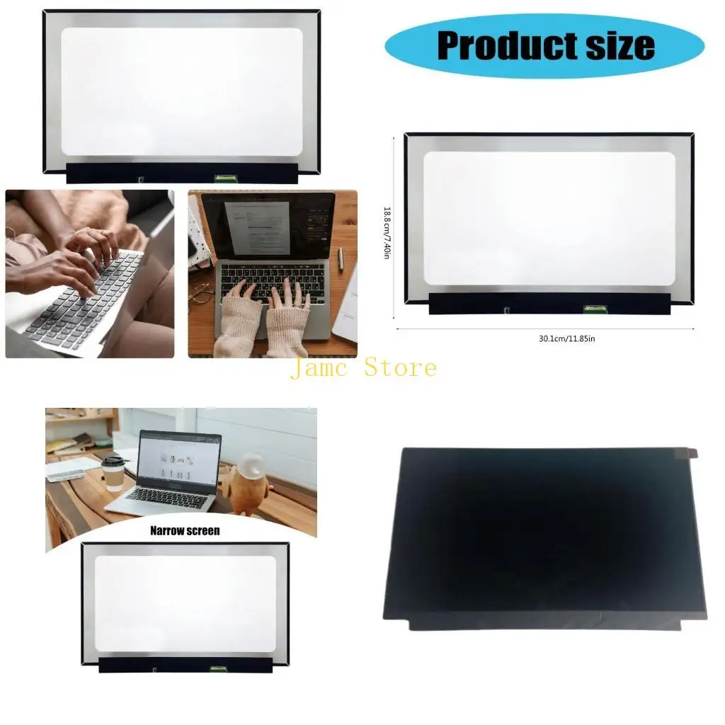 

LX0B 13.3Inch Laptop Display Screen Panel, IPS LED LCD, FHD 1080P Compatible for N133HCE-G52 N133HCE-G63 NV133FHM-N5T