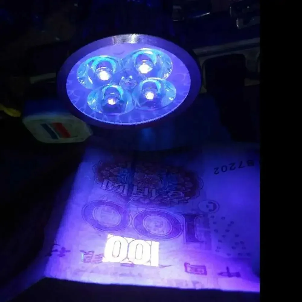 NEW High Quality plant Light 4W 5W E27 GU10 AC 85-265V UV LED Ultraviolet 395-400nm Spotlight Lamp Bulb MR16 12V Violet Light