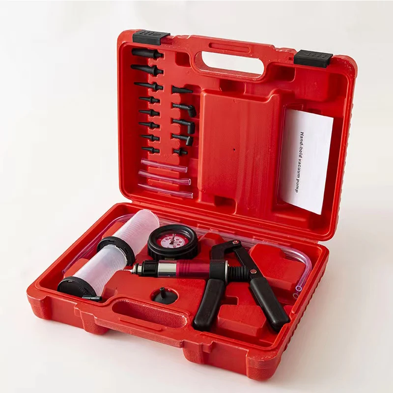 New handheld brake fluid bleeder tool vacuum piston pump tester kit body pressure vacuum reservoir oil tester