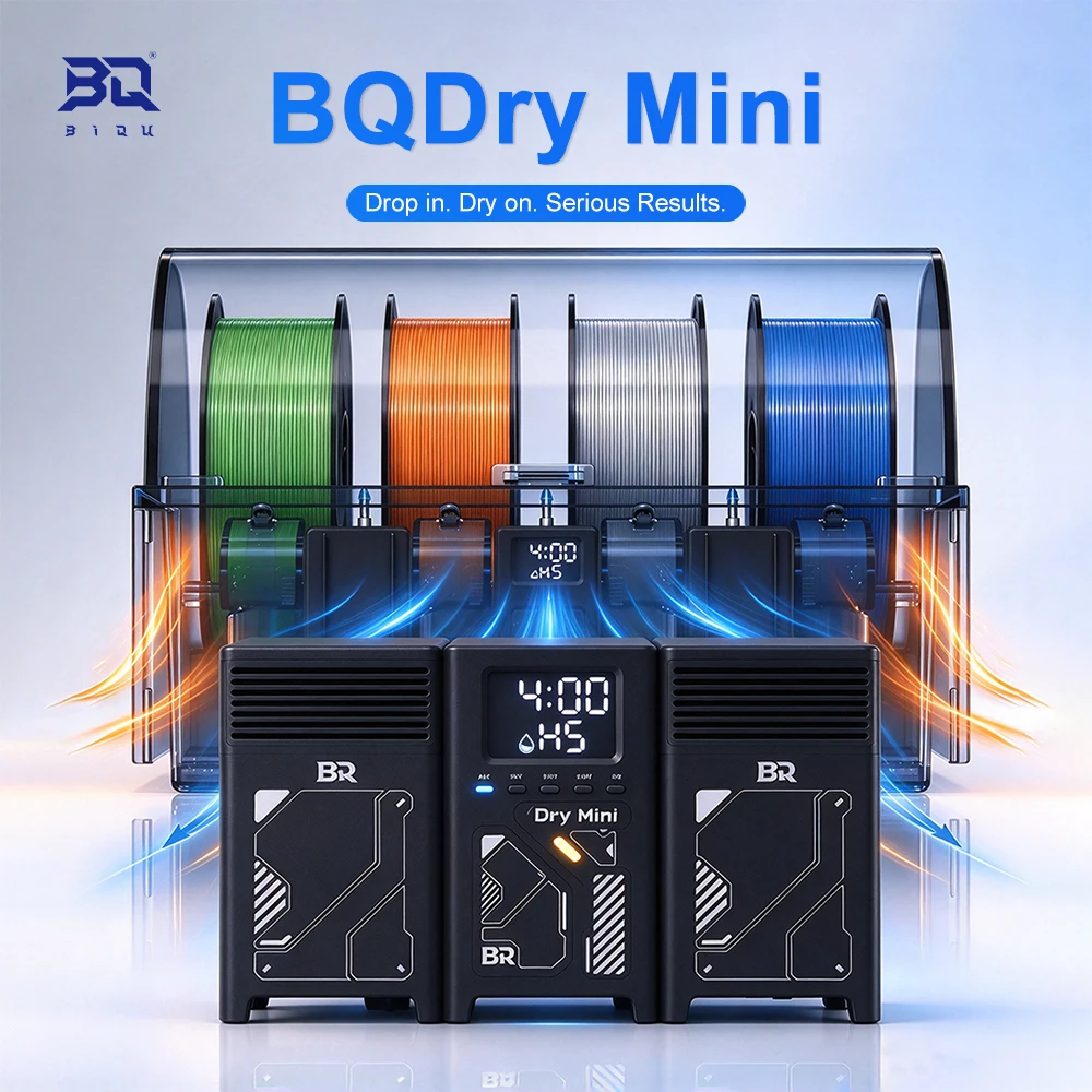 BIQU BQDry Mini Filament Dryer for Bambu Lab AMS 1st Gen 3D Printer Dry Box Heater Print While Drying 35-60°C Smart Control