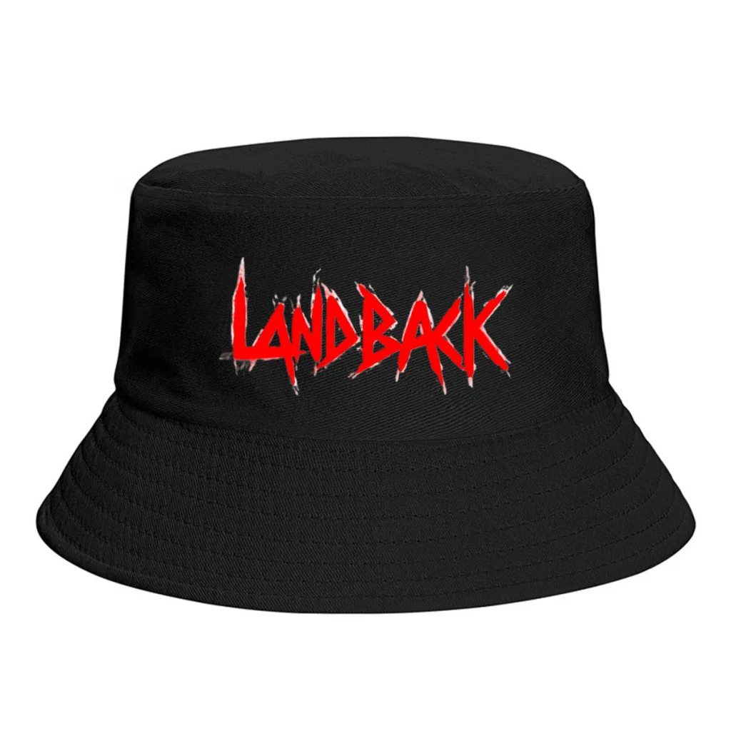 Landback unisex kapelusz typu Bucket haft damski dwustronny kapelusz hip-hopowy cztery sezony Panama wędkarstwo plażowe czapki przeciwsłoneczne