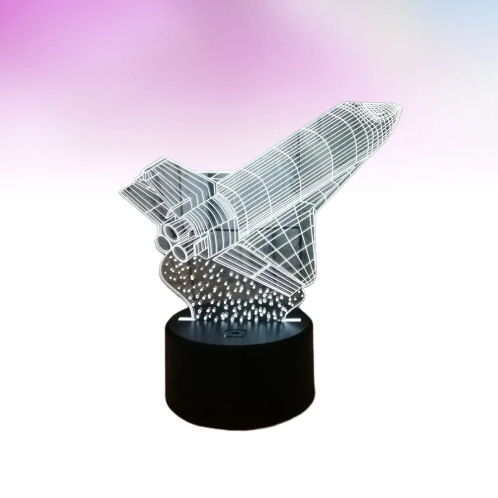 ضوء ليلي LED ثلاثي الأبعاد مع ألوان تعمل باللمس، مصباح بصري ثلاثي الأبعاد من الأكريليك قابل للتغيير لإضاءة سطح المكتب وممر الغرفة