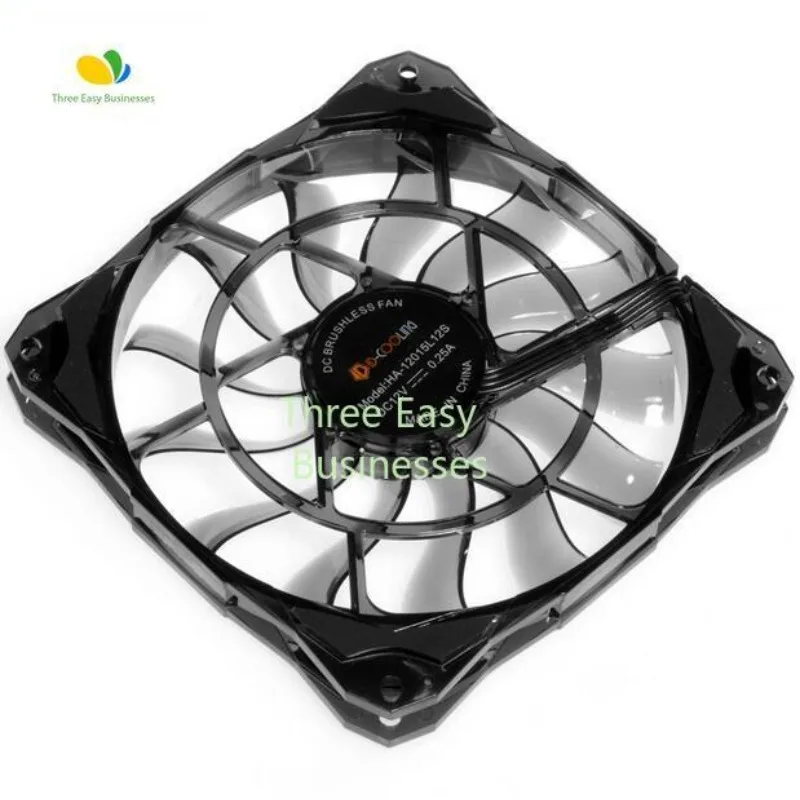 : 12015 15MM peredam kejut bisu 4PIN kontrol suhu kipas sasis 12CM