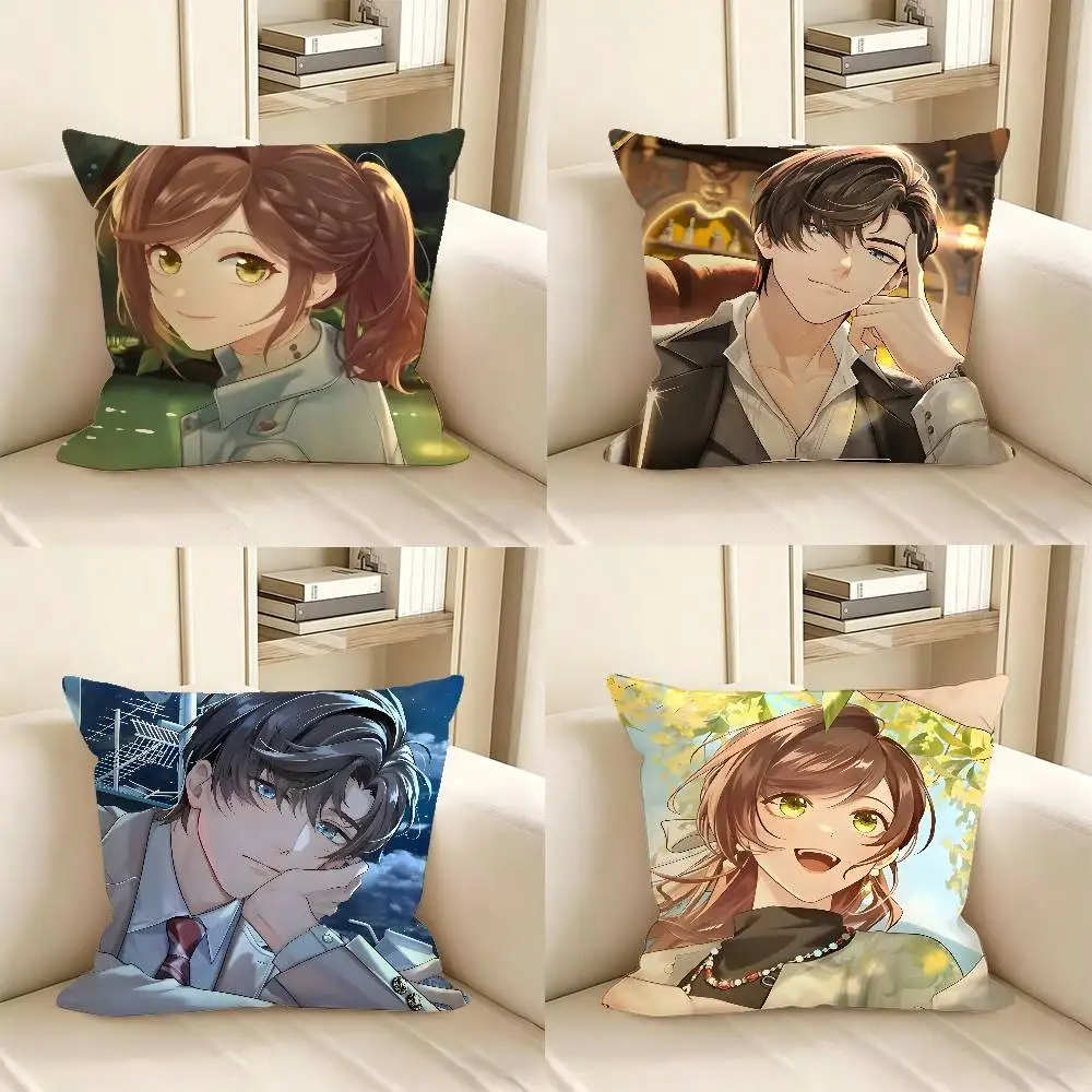 1pc Cartoon Game Tears Of Themis Pillow Case Fashion Square Pillowcase Bedroom Sofa Room Ins Decoration Leisure