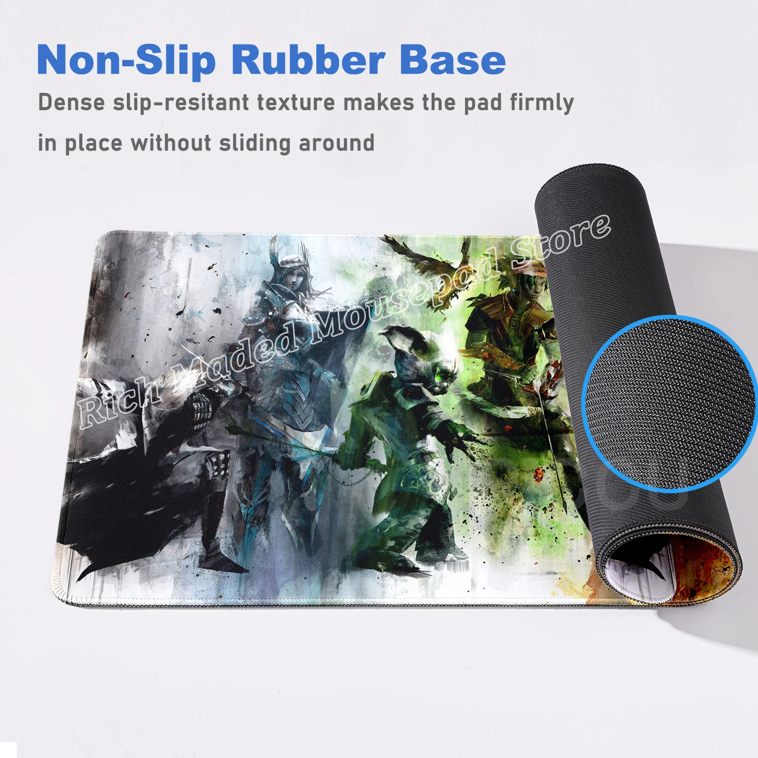 Game Desk Mat Guild Wars 2 Mouse Pad Notbook Computer Gaming Mousepad Gamer Keyboard Extended Mouse Mat PC Accessories Large Rug