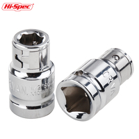 Hi-Spec 1Pc Impact Socket Adapter Converter From 1/2 To 1/4 With 3/8 Square Nut Quick Wrench Ratchet For Manual Tool Parts