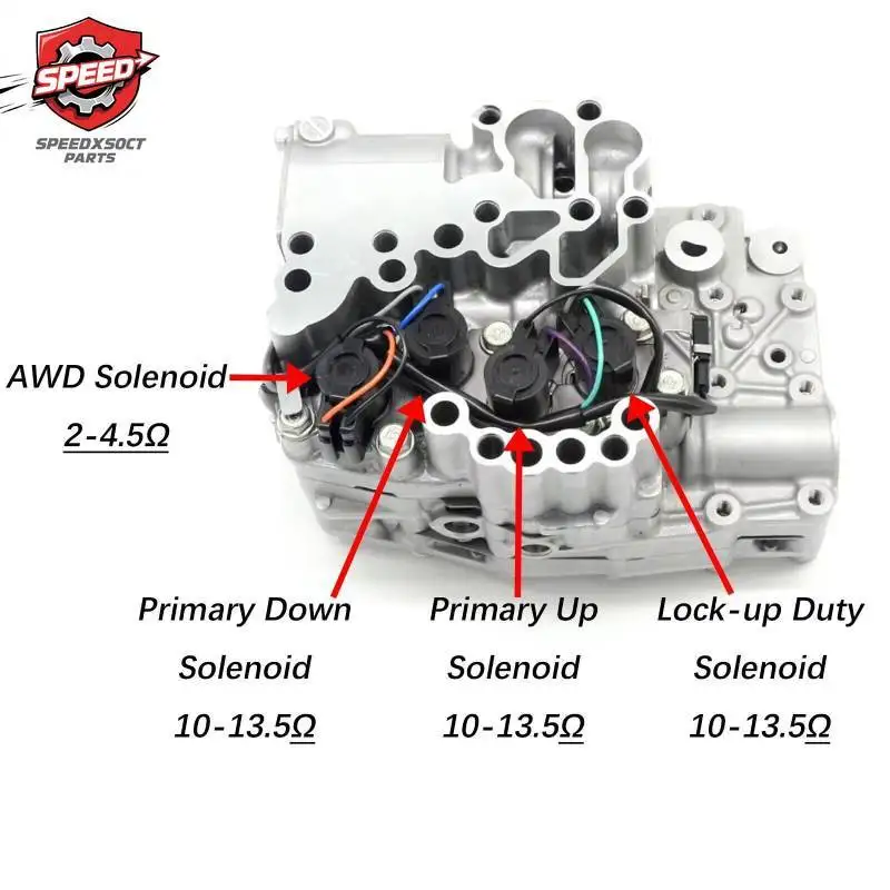 31825AA050 31825AA051 31825AA052 New Torque Converter Lock-Up Solenoid 3.7Ω 12.2Ω-13.2Ω for Subaru Lineartronic CVT TR580 TR690