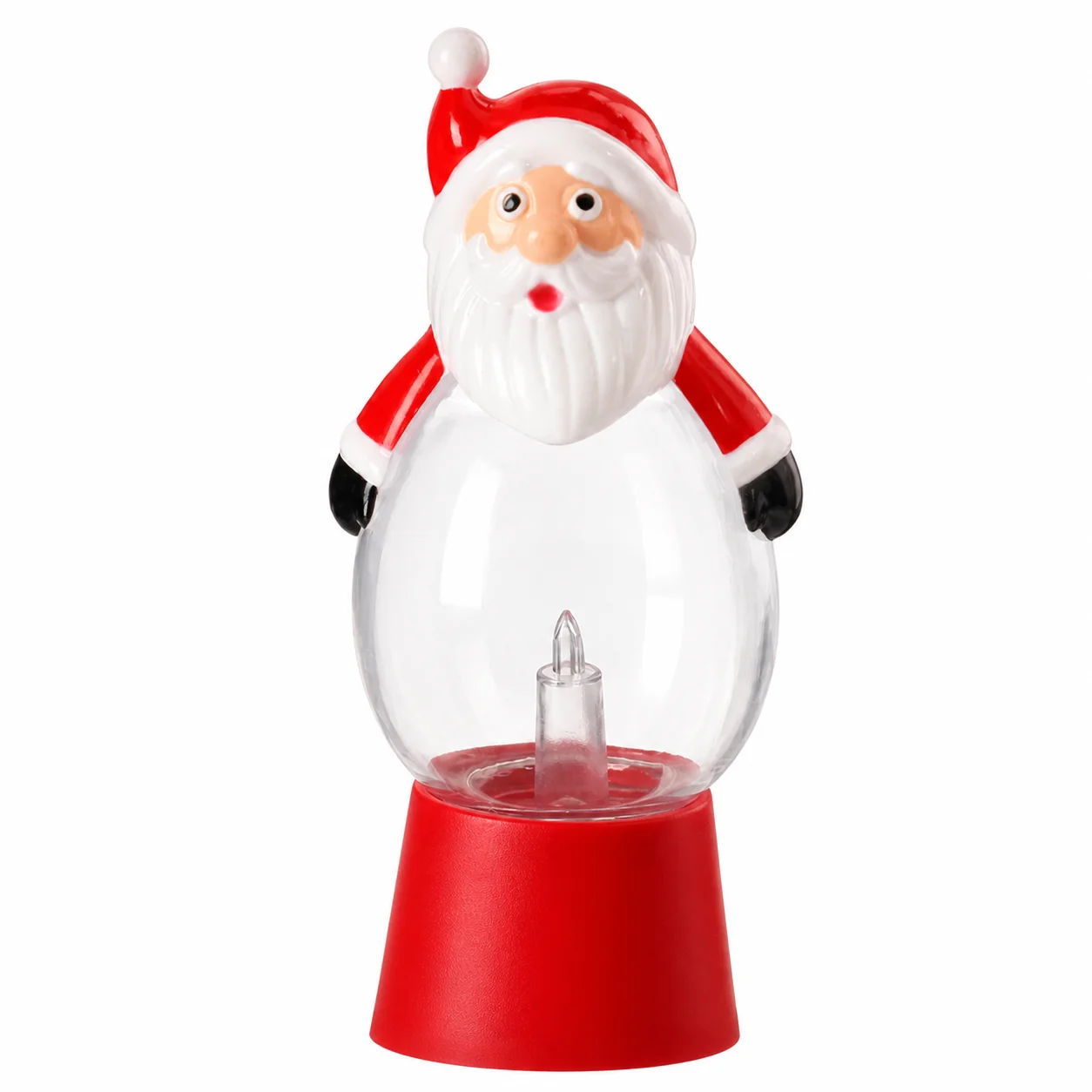 Battery Operated LED Candle Lamp Warm Glow for Christmas Home Table Decor Santa Snowman Festive Night Light Gift Durable