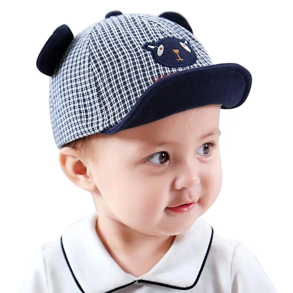 

Toddler Hats Baby Bonnet Sun Protection for Kids Ear Cartoon Peaked Cap Anti-UV