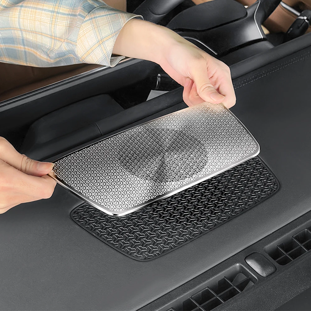 For 2020-2025 BYD Song Pro DM-i Instrument Panel Horn Cover Air Outlet Dust Cover Car Modification Supplies Metal Audio Cover 4
