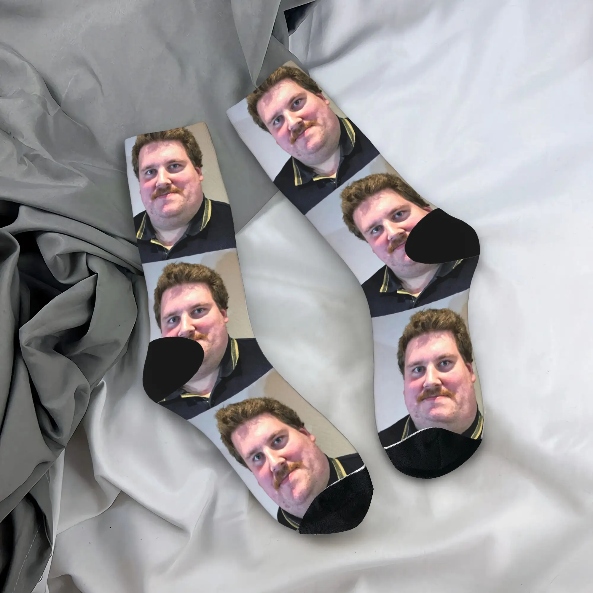 

Autumn Winter Colorful Unisex Drachenlord Poster Rainer Winkler the Superstar Original Socks Sweat Absorbing Middle Tube Socks