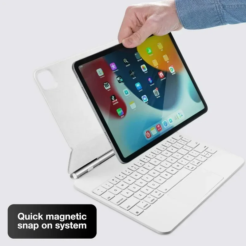 Magic Magnetic Keyboard For for ipad Pro 11inch 10.9inch 4th Gen & 3rd & 2nd & 1st Gen Multi-Touch Trackpad Magic Magnetic Keybo