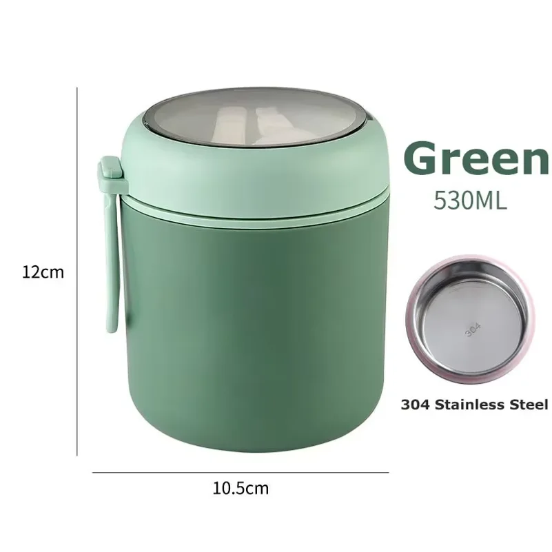 530ml/710ml Food Thermal Jar Insulated Soup Cup Thermos Containers Stainless Steel Lunch Box Thermo Keep Hot for School Children view 5