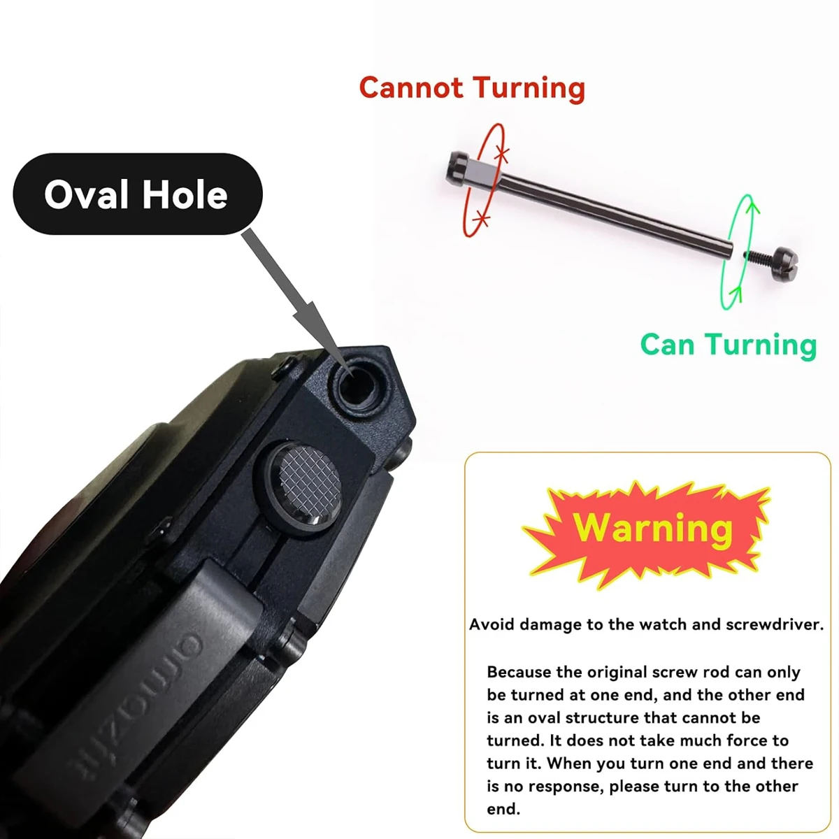 1 Set for Amazfit T Rex 3 Watch Connector Tool Metal Adapter Screwdrivers Smartwatch with Remove Screwdriver 22mm Accessories ﻿ image 4