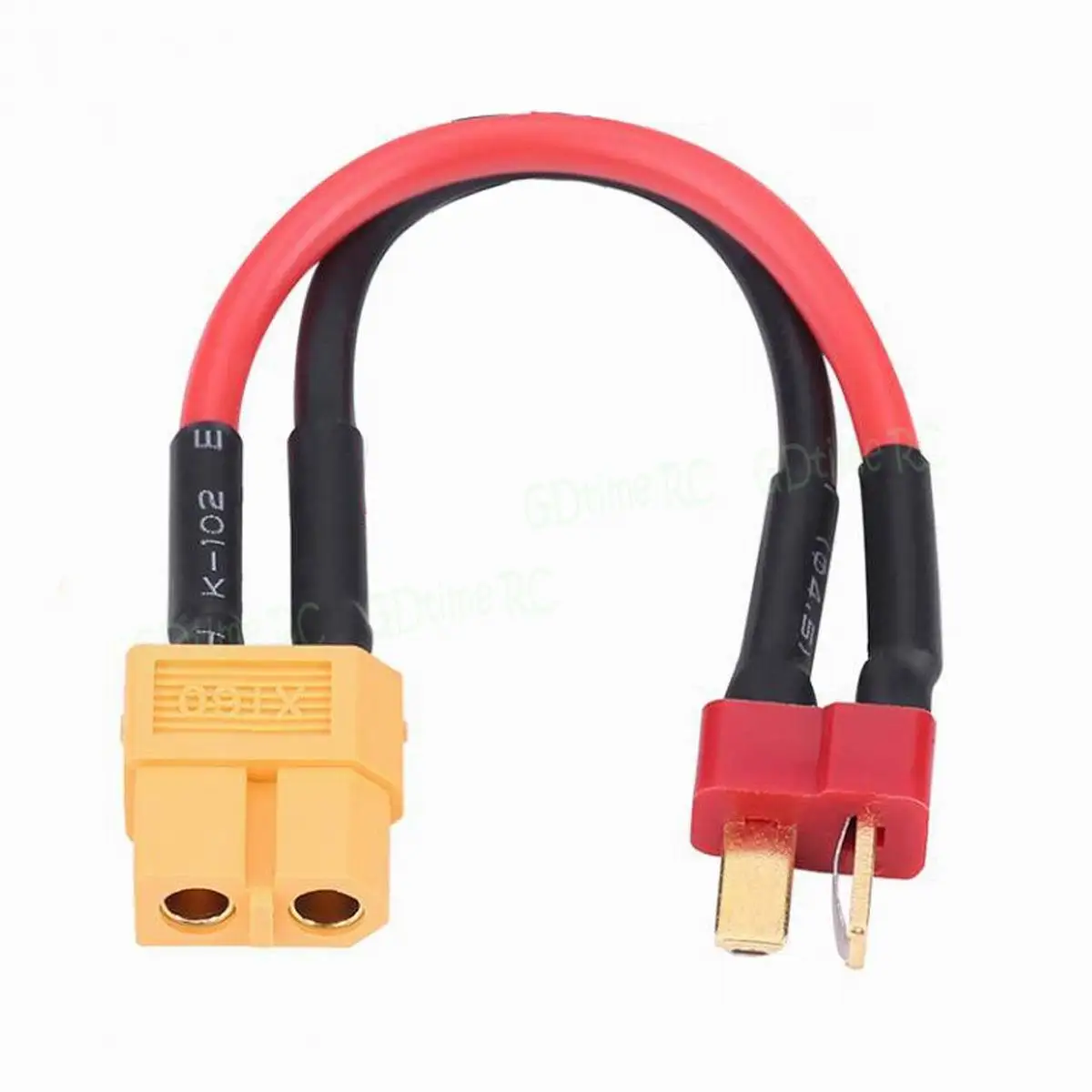 14AWG XT60 Female to Deans T-Plug Male Adapter Connector Cable for Lipo Battery RC Quadcopter FPV Car Boat Drone