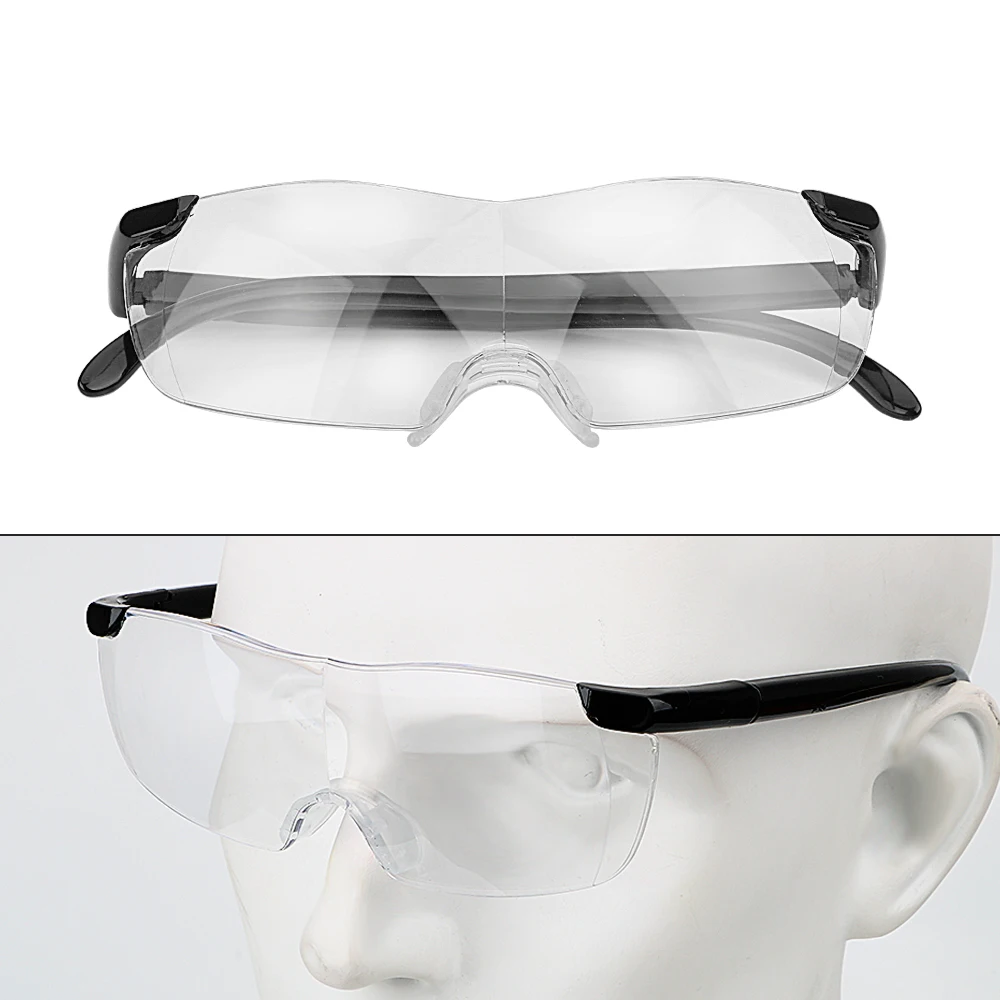 DIYWORK Working Goggles Eye Protection Magnifiers Eyewear 250 Degree Presbyopic Glasses 1.6 Times Magnifying Glass