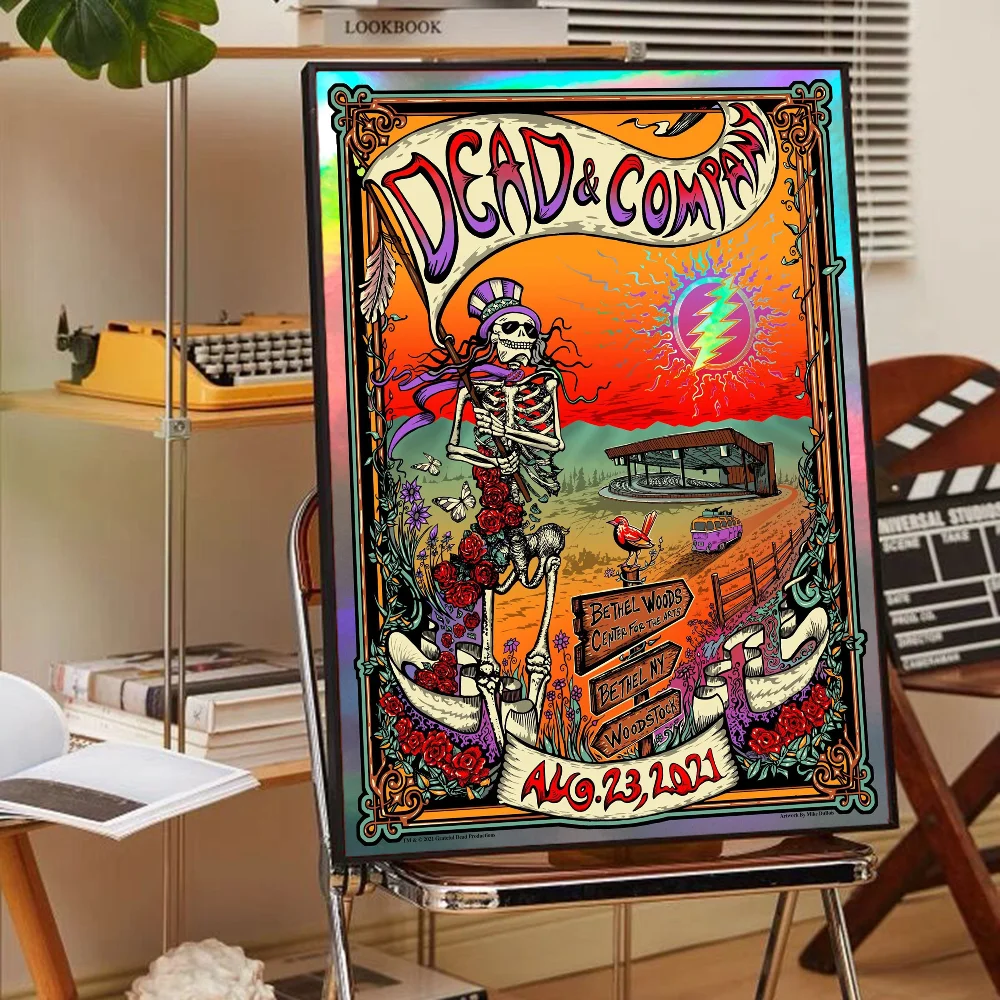 Grateful Dead DIY Sticky Poster Whitepaper Prints Posters Artwork Vintage Decorative Painting