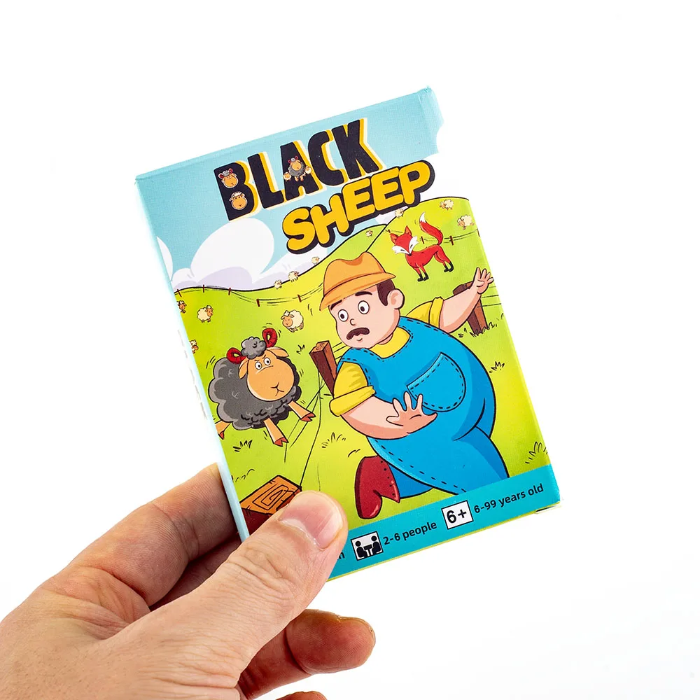 Hot Sale Black Sheep Party Game Cards Interactive Intellectua Board Game Funny Family Friends Party Toy Gift for Kids 10.6*7.5cm