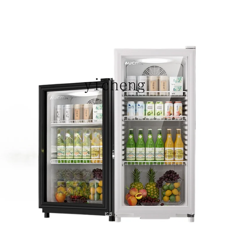 Tqh Refrigerated Cabinet Bar Display Cabinet Household Ice Bar Beverage Table Fruit Fresh Cabinet