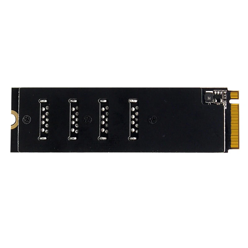 Плата расширения M.2 NVME на 4 порта PCI-E X1 USB3.0, Райзер-карта PCI Express, усилитель концентратора, адаптер M2, Райзер-карта для майнинга биткоинов Antminer