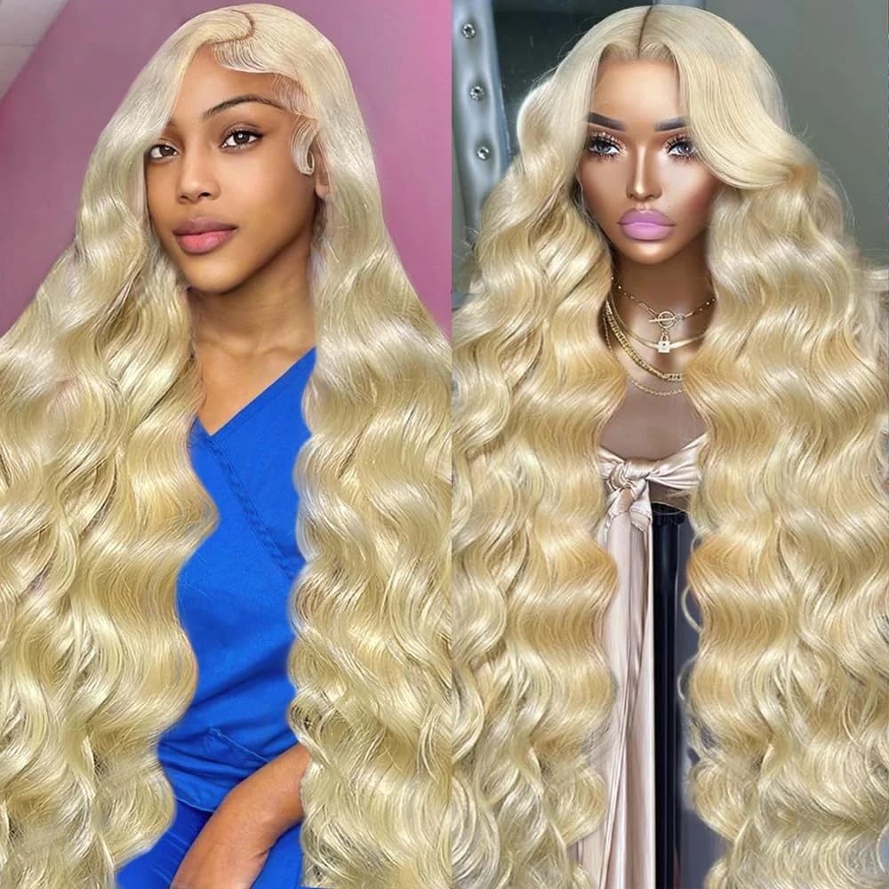 Honey 13x6 200 300 Density HD Body Wave 30 40 Inch 613 13x4 Human Hair Lace Front Glueless Wig Blonde Lace Frontal Wigs Women