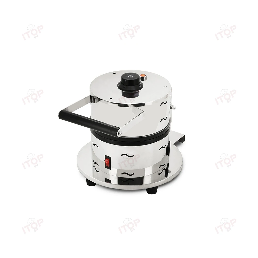 Commercial Burger Ice Cream Bread Maker 10CM Dia. Gelato Press Heating Machine Gelato Panini Press Ice Cream Sandwich Machine