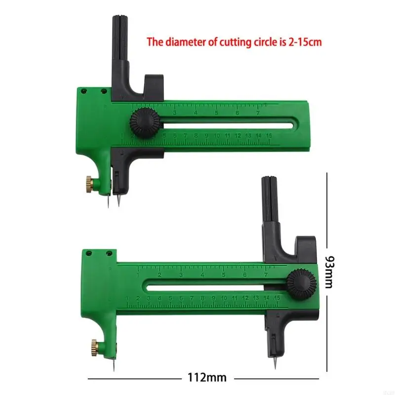 MXMF -Kompasskreisschneider mit Ratschengriff Fabric Circle Cutter für DIY -Kunsthandwerk
