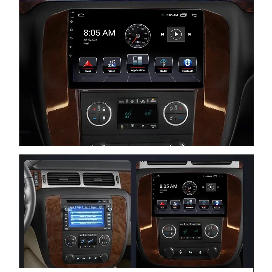 

Android 13 radio For GMC Yukon Chevrolet Tahoe Suburban 2008-2012 Car stereo Multimedia Player Carplay Auto GPS Navi DSP NO DVD