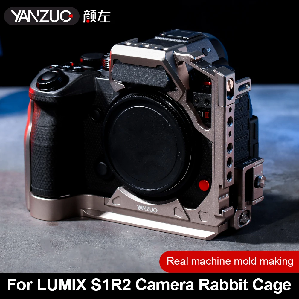 

Suitable For Panasonic S1R2 Camera Rabbit Cage Lumix S1M2 Rabbit Cage Metal Camera Cage Aluminum Alloy Camera Stabilizer