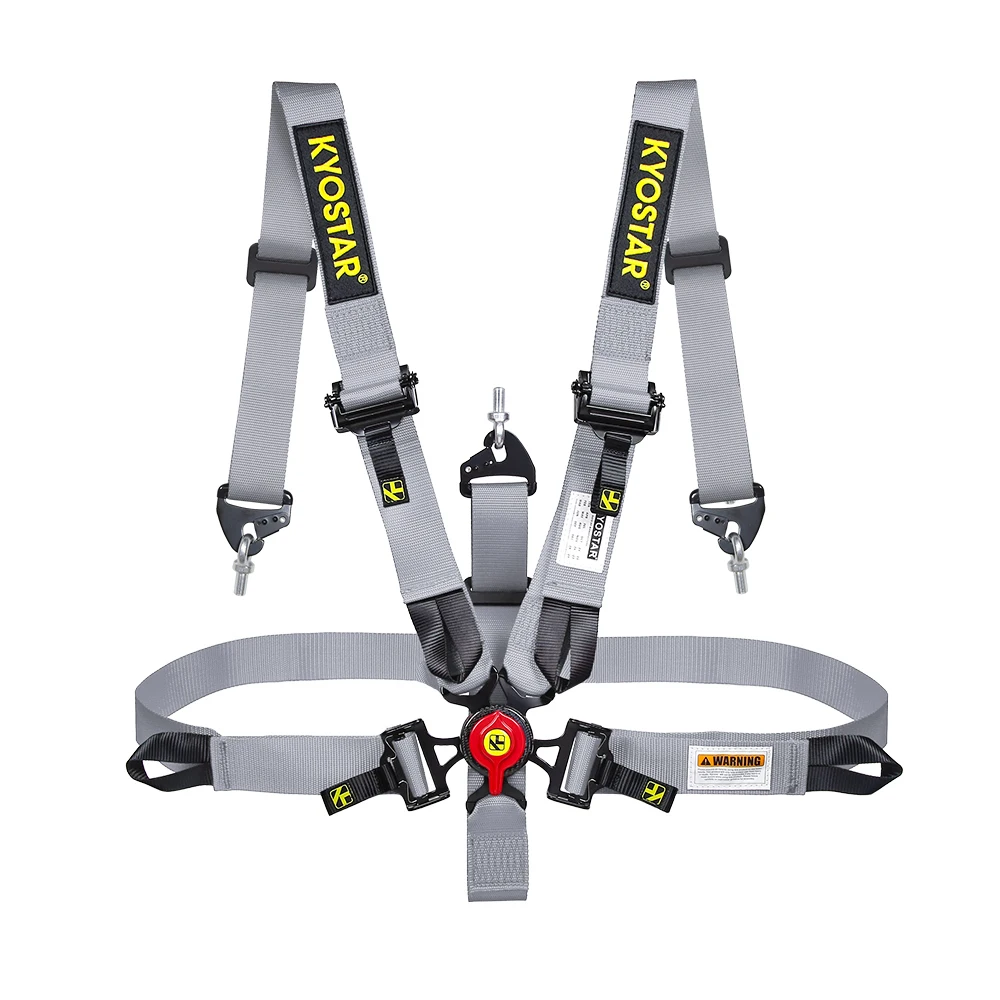 ألياف الكربون مشبك سيارة 5 نقطة 3 "حزام مقعد السباق الرياضة سباق تسخير حزام الأمان تحديد تصاعد الإفراج السريع النايلون سيارة التيار المتناوب #4