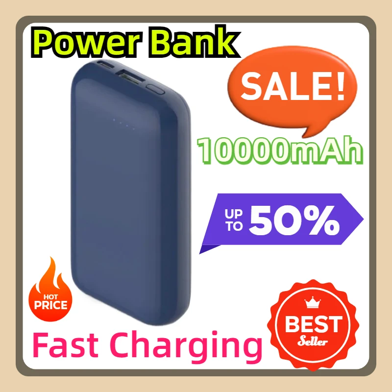 Mini Powerbank 10000mAh Draagbare snelladende Powerbank 10000mAh 33W