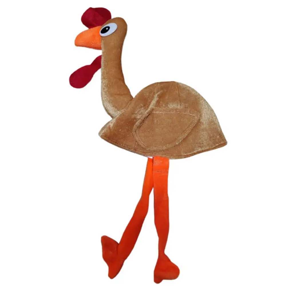 Roast Turkey Hat Costumes Accessories Funny Chicken Hats for Halloween Xmas