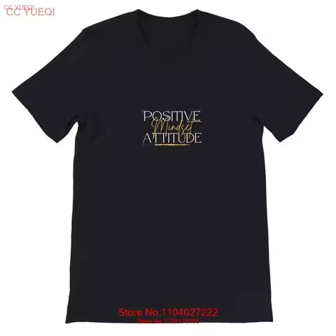 Premium T Shirt Positive Mindset Attitude Idea vintage Washed Soft Stylish Casual homme Comfortable graphic fashion Breathable