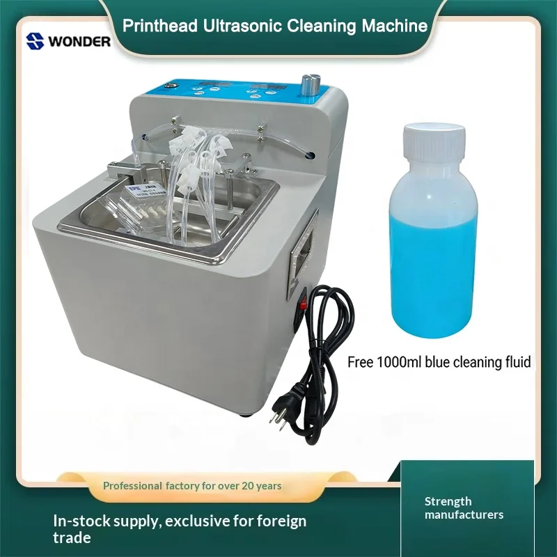 

Manufacturer Direct Sale Inkjet Printer Nozzle Clogging Ultrasonic Cleaner E-pson Printhead Ultrasonic Cleaning Machine