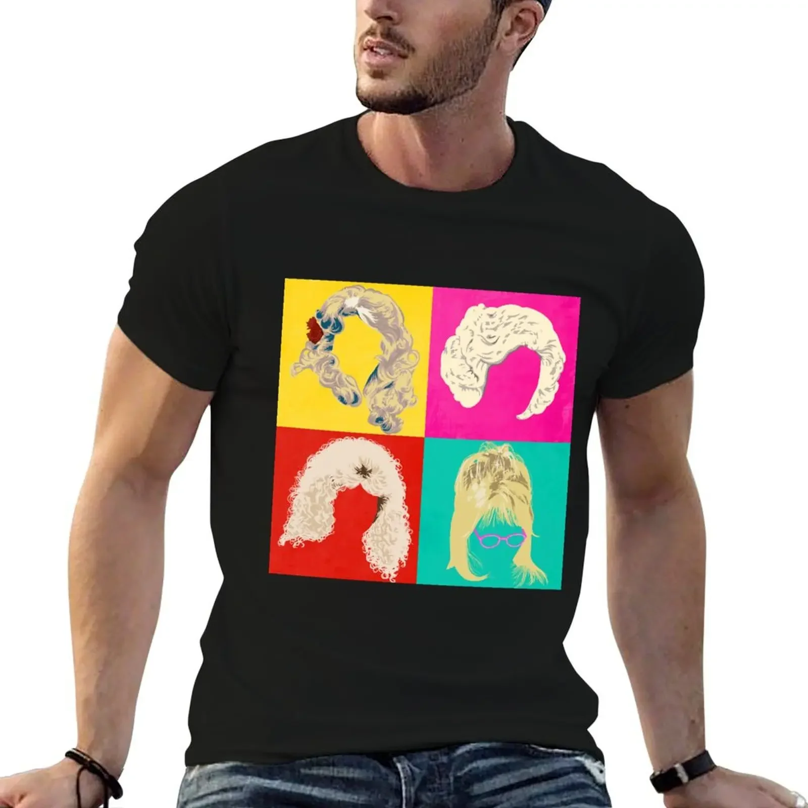 Dolly's Hair: Andy Warhol-Style Eras 4-Panel T-Shirt sweat vintage clothes mens designer t shirt