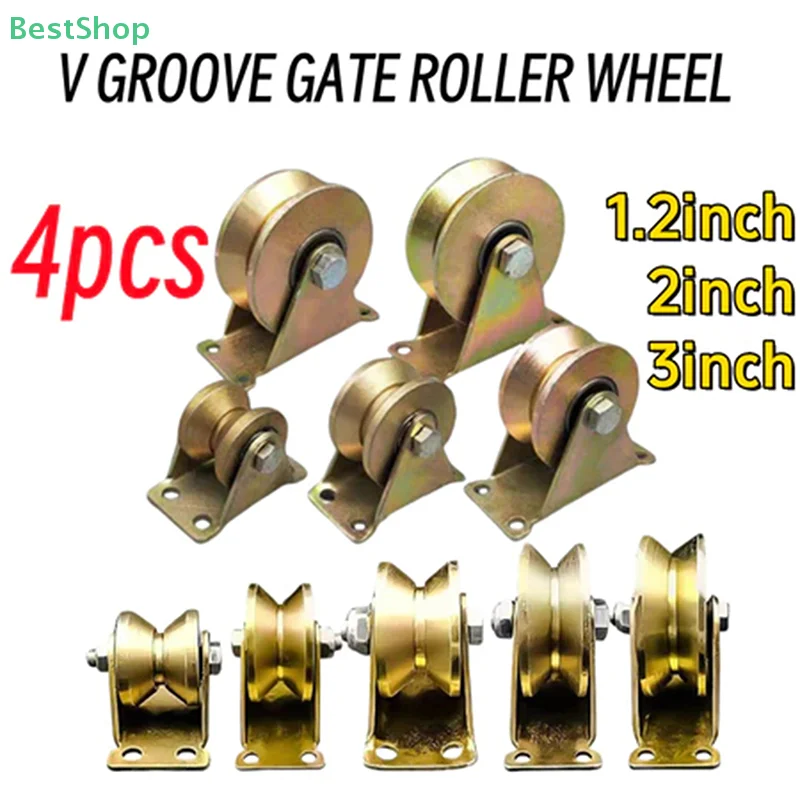 

♥ V-образный шкив из нержавеющей стали, сверхмощный жесткий ролик для перевернутых гусениц, роликовый подшипник колеса