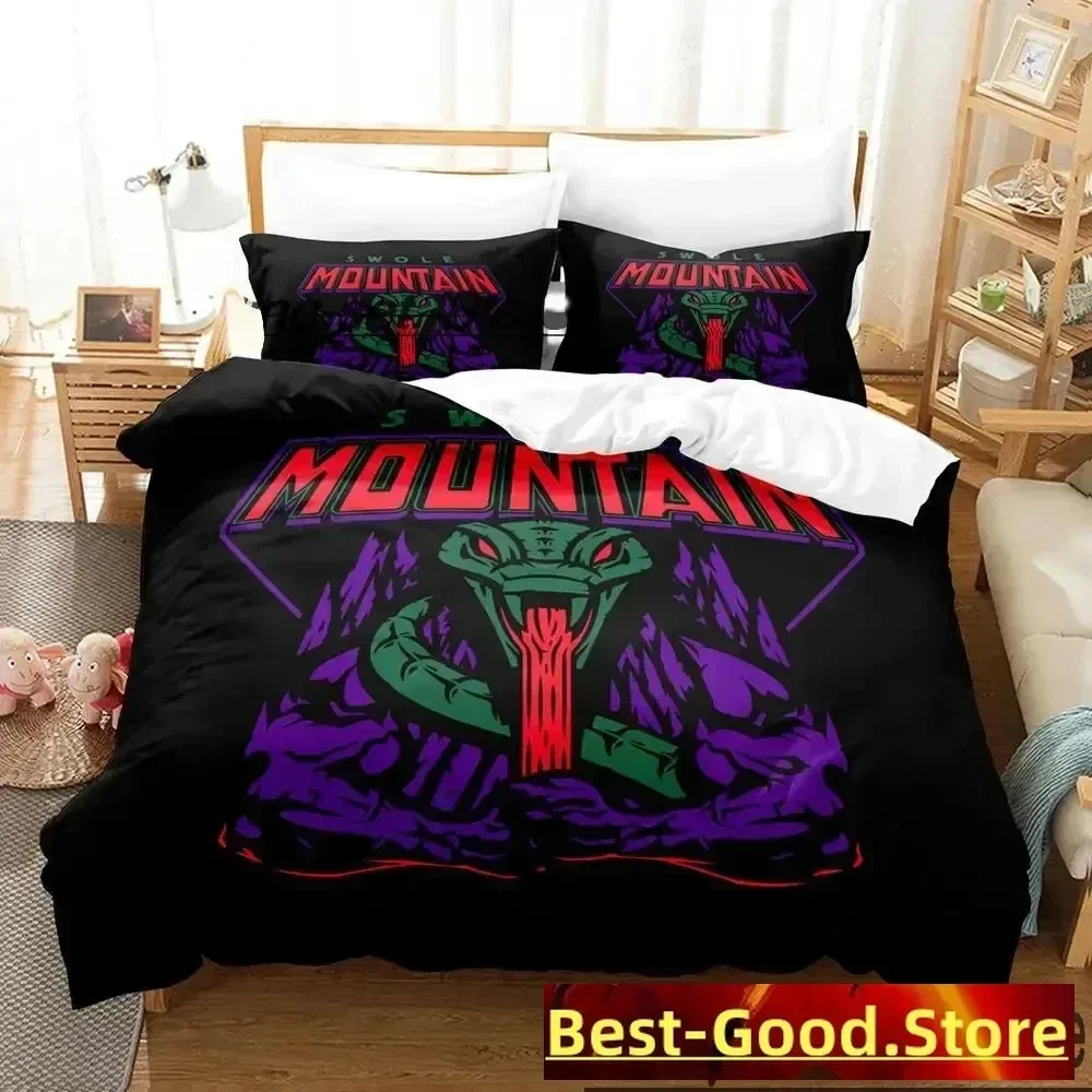 3D Print Snake Mountain Gym Bedding Set Printed Bed Set With Pillowcase Bed Duvet Cover Soft Queen King Size Bedclothes Home